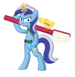 Size: 883x905 | Tagged: safe, artist:mysteriouskaos, minuette, pony, unicorn, g4, belts, bipedal, brushie, female, hoof hold, magic, prepare thyself, simple background, solo, toothbrush, toothpaste, transparent background, vector