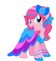 Size: 4606x5093 | Tagged: safe, artist:sparkle-bubba, pinkie pie, earth pony, pony, g4, absurd resolution, clothes, dress, female, mare, simple background, solo, transparent background