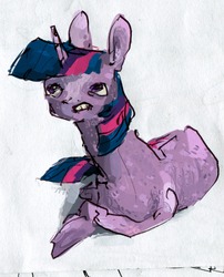 Size: 1280x1584 | Tagged: safe, artist:cutebrows, twilight sparkle, g4, painting, traditional art