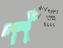 Size: 733x564 | Tagged: safe, lyra heartstrings, pony, unicorn, g4, cannot unsee, female, mare, ms paint, no pupils, smiling, solo, when you see it