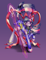 Size: 800x1035 | Tagged: safe, artist:side-job, twilight sparkle, g4, clothes, cosplay, magic, magical girl ai