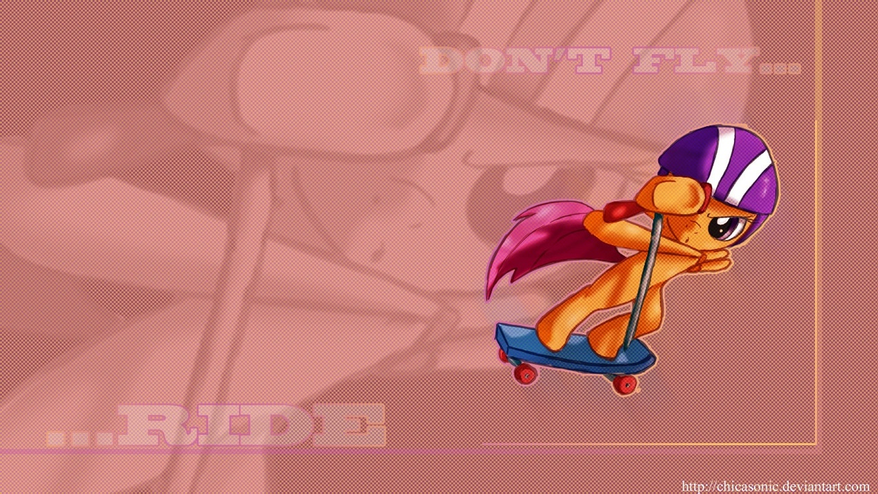 Safe Artist Nolycs Scootaloo Helmet Scooter Wallpaper