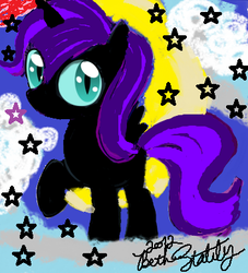 Size: 352x387 | Tagged: safe, artist:aibotnya, artist:starlily77, oc, oc only, oc:nyx, alicorn, pony, alicorn oc, filly