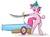 Size: 905x666 | Tagged: safe, artist:bingodingo, pinkie pie, earth pony, pony, g4, bipedal, female, mare, party cannon, pirate, sword, weapon