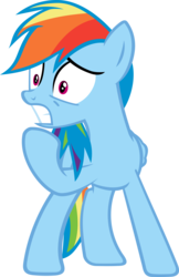 Size: 6453x9957 | Tagged: safe, artist:freak0uo, rainbow dash, pony, g4, .svg available, absurd resolution, female, simple background, solo, transparent background, vector, worried