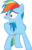 Size: 6453x9957 | Tagged: safe, artist:freak0uo, rainbow dash, pony, g4, .svg available, absurd resolution, female, simple background, solo, transparent background, vector, worried