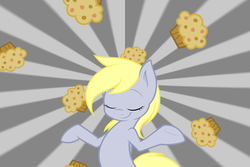 Size: 1080x720 | Tagged: safe, artist:joey darkmeat, derpy hooves, pegasus, pony, g4, female, mare, muffin, solo