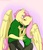 Size: 1506x1738 | Tagged: safe, artist:nolycs, fluttershy, anthro, g4, blushing, butterscotch, clothes, female, kiss on the lips, kissing, male, rule 63, self ponidox, selfcest, ship:flutterscotch, shipping, sleeveless turtleneck, straight, surprise kiss, sweater, sweatershy