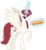 Size: 800x872 | Tagged: safe, oc, oc only, oc:fausticorn, pony, concave belly, food, glowing, glowing horn, horn, lauren faust, levitation, long horn, magic, raised hoof, sandwich, simple background, slender, solo, tall, telekinesis, thin, transparent background