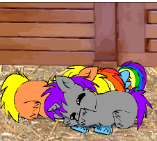 Size: 226x203 | Tagged: safe, artist:marcusmaximus, fluffy pony, fluff pile, fluffy pony pet shop, sleeping