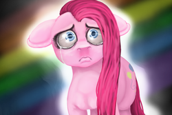 Size: 917x614 | Tagged: safe, artist:colorlesscupcake, pinkie pie, earth pony, pony, g4, crying, female, pinkamena diane pie, solo