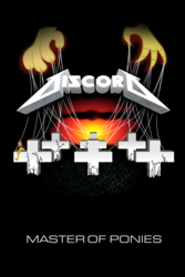 Size: 7200x10800 | Tagged: dead source, safe, artist:phantombadger, discord, g4, absurd resolution, album cover, big crown thingy, heavy metal, master of puppets, metal, metallica, parody, thrash metal