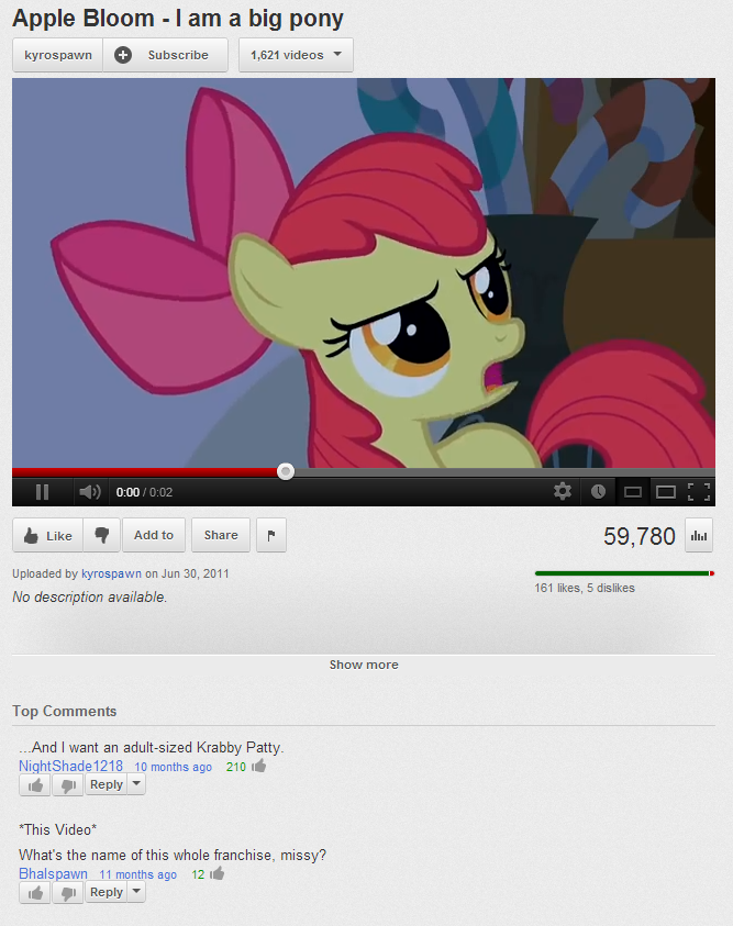 Kyrospawn #160721 - safe, apple bloom, g4, kyrospawn, mermaid man and barnacle ...