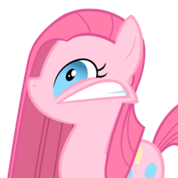 Size: 1400x1400 | Tagged: safe, pinkie pie, g4, faic, faicamena, mouth on side of face, pinkamena diane pie, reaction image, simple background, transparent background, twitch, vector