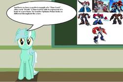 Size: 1506x1001 | Tagged: safe, lyra heartstrings, g4, bayformers, chalkboard, doctor who, fall of cybertron, human studies101 with lyra, lyra got it right, meme, optimus prime, transformers, transformers animated, transformers armada, transformers car robots, transformers prime, transformers robots in disguise (2001)