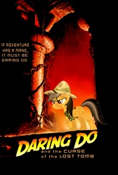 Size: 1008x1500 | Tagged: safe, artist:fedora, daring do, g4, fanfic, poster