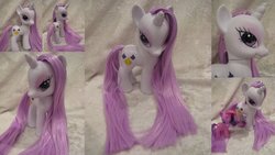 Size: 900x506 | Tagged: safe, artist:assassin kitty, fleur-de-lis, pony, g4, customized toy, fashion style, irl, photo, solo, toy