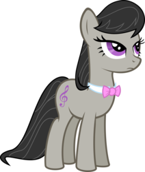 Size: 7004x8253 | Tagged: safe, artist:emedina13, octavia melody, earth pony, pony, g4, absurd resolution, bowtie, cutie mark, female, hooves, mare, simple background, solo, transparent background, vector