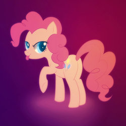 Size: 600x600 | Tagged: safe, artist:jacky-bunny, pinkie pie, earth pony, pony, g4, butt, female, plot, solo, tongue out