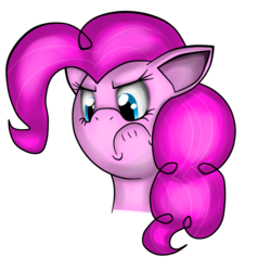 Size: 2975x2826 | Tagged: safe, artist:ismellmusic, pinkie pie, g4, angry, solo