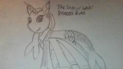 Size: 436x245 | Tagged: safe, artist:phoenixskywriter, hippocampus, merpony, ponified, princess ruto, the legend of zelda