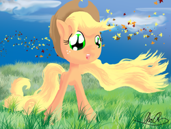 Size: 3200x2400 | Tagged: safe, artist:sukebei, applejack, earth pony, pony, g4, female, solo