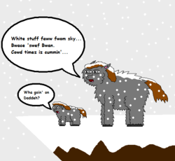 Size: 596x548 | Tagged: safe, artist:fortune, fluffy pony, fluffy pony foal, game of thrones, ned stark