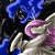 Size: 2000x2000 | Tagged: safe, artist:valkyrie-girl, nightmare moon, princess celestia, g4, duo, fight