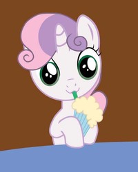 Size: 500x625 | Tagged: safe, artist:kltechnerd, sweetie belle, g4, one bad apple, milkshake