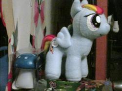 Size: 960x720 | Tagged: safe, artist:grumble-king2, rainbow dash, pegasus, pony, g4, female, irl, mare, photo, plushie, solo