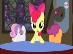 Size: 320x240 | Tagged: safe, screencap, apple bloom, babs seed, scootaloo, sweetie belle, g4, one bad apple, animated, female