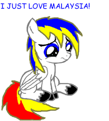 Size: 615x683 | Tagged: safe, artist:travde-marelaysia, oc, oc only, pegasus, pony, malaysia, unshorn fetlocks