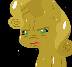 Size: 400x375 | Tagged: safe, artist:megasweet, edit, sweetie belle, g4, one bad apple, luster dust, reaction image, sweetie gold