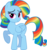 Size: 6095x6451 | Tagged: safe, artist:lazypixel, rainbow dash, pegasus, pony, g4, absurd resolution, alternate hairstyle, female, hilarious in hindsight, lidded eyes, looking at you, mane swap, rainbow fash, raised hoof, simple background, smiling, solo, transparent background, vector