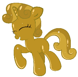 Size: 892x891 | Tagged: safe, artist:ziemniax, sweetie belle, g4, one bad apple, animated, female, luster dust, solo, sweetie gold