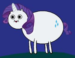 Size: 459x357 | Tagged: safe, rarity, pony, g4, adventure time, creepy, crossover, hark, male, poo brain, solo