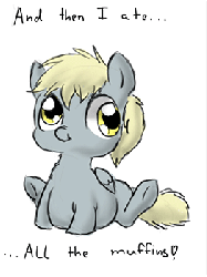 Size: 262x350 | Tagged: safe, artist:redintravenous, derpy hooves, pegasus, pony, g4, animated, chubby, cute, derpabetes, female, mare