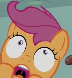 Size: 495x538 | Tagged: safe, screencap, scootaloo, g4, one bad apple