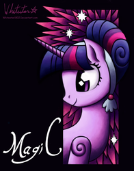 Size: 943x1200 | Tagged: safe, artist:whitestar1802, twilight sparkle, pony, g4, crystallized, female, solo