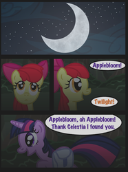 Size: 760x1020 | Tagged: safe, artist:template93, apple bloom, twilight sparkle, comic:story of the blanks (template93), story of the blanks, g4, comic
