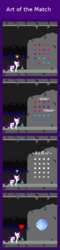 Size: 330x1380 | Tagged: safe, artist:zztfox, rarity, g4, bejeweled, comic, heart, pixel art