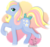 Size: 1067x1000 | Tagged: safe, artist:nightottsel, earth pony, pony, g1, g2, g3, g4, bow, g5 speculation, raised hoof, smiling, solo, speculation, tail, tail bow