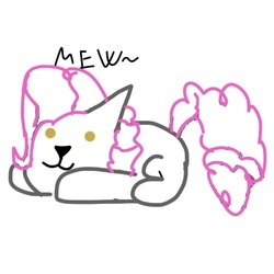 Size: 500x500 | Tagged: safe, anonymous artist, pinkie pie, cat, g4, species swap