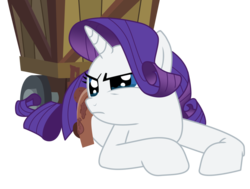 Size: 900x682 | Tagged: safe, rarity, pony, unicorn, g4, crying, female, harness, look of betrayal, mare, simple background, solo, transparent background, vector