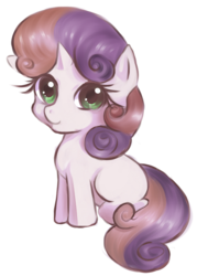 Size: 500x699 | Tagged: safe, artist:cielaart, sweetie belle, pony, unicorn, g4, female, simple background, solo, transparent background