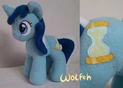 Size: 603x433 | Tagged: safe, artist:wolfehstuff, minuette, pony, g4, irl, photo, plushie, solo