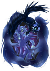 Size: 700x1000 | Tagged: safe, artist:scythegirl, nightmare moon, princess luna, alicorn, pony, g4, crying, female, mare, s1 luna, simple background, transparent background