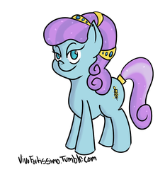 Size: 835x895 | Tagged: safe, artist:vivofortissimo, sapphire joy, crystal pony, pony, g4, 30 minute art challenge