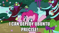 Size: 400x225 | Tagged: safe, pinkie pie, g4, linux, ubuntu