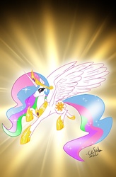 Size: 1280x1955 | Tagged: safe, artist:chrisholm, princess celestia, pony, g4, female, solo